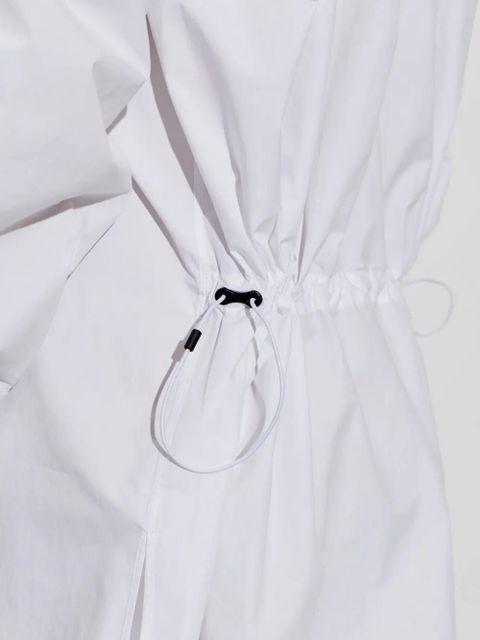 Coperni drawstring-waist shirt - White