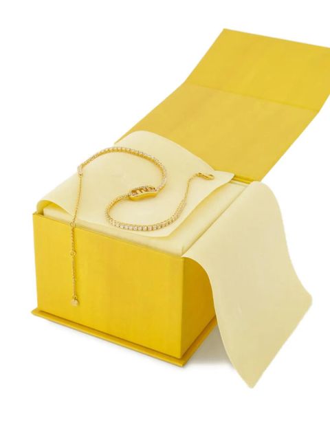 FENDI crystal O'Lock necklace - Gold