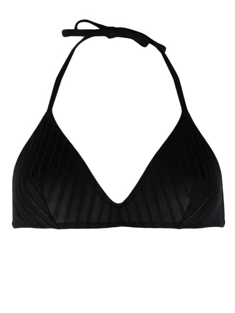 ERES ribbed triangle bikini top - Black - zdjęcie produktu nr 1