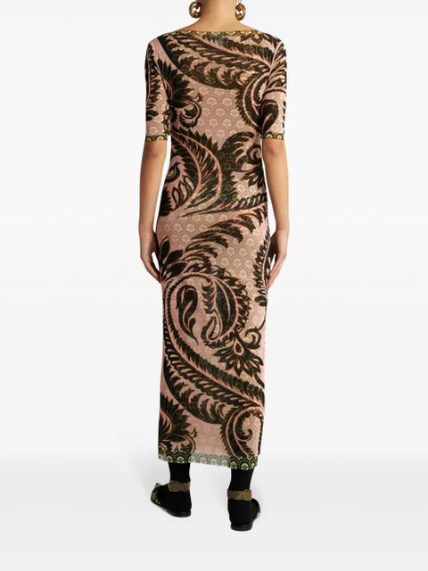 ETRO paisley-print tulle maxi dress - Neutrals - zdjęcie produktu nr 2