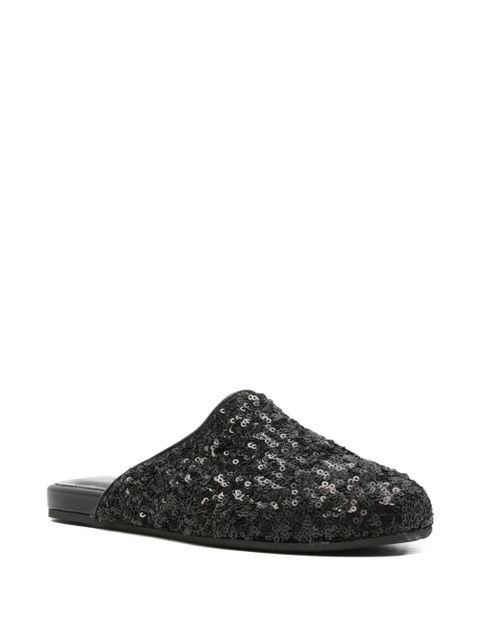 Ancient Greek Sandals The Slipper sequined mules - Black - zdjęcie produktu nr 2