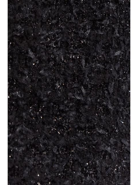 Balenciaga tweed midi skirt - Black