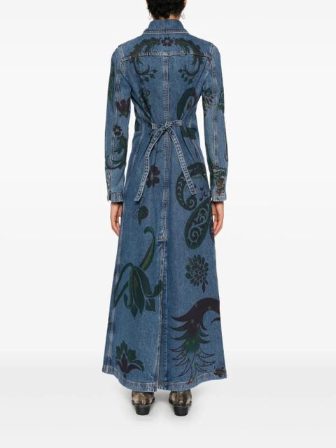 ETRO floral paisley coat - Blue