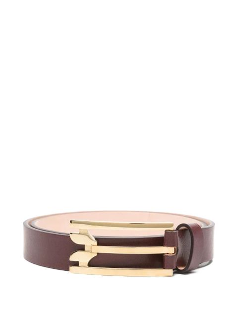 Victoria Beckham leather buckle belt - Red - zdjęcie produktu nr 1