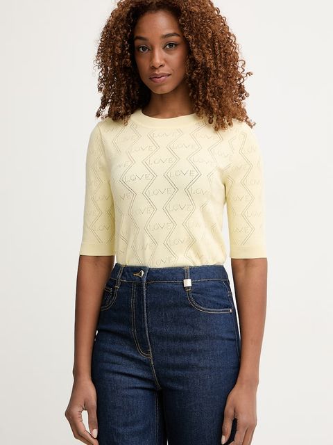 Morgan T-shirt swetrowy damski z wiskozą - zdjęcie produktu nr 2