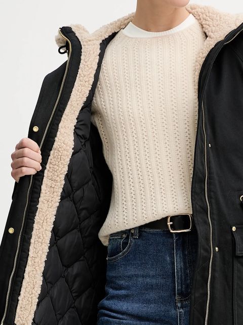 Marc O'Polo parka kolor czarny przejściowa 5000006529