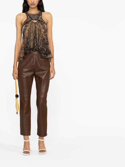 ISABEL MARANT Onyle draped tank top - Black