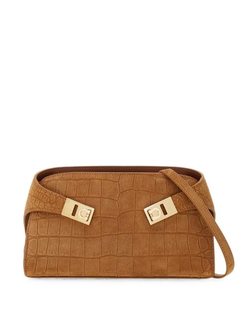 Ferragamo Hug mini croc-effect tote bag - Neutrals - zdjęcie produktu nr 1