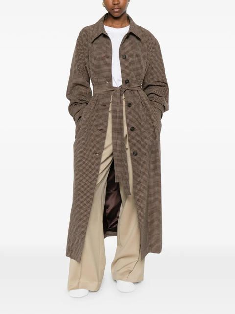 Róhe belted check coat - Brown - zdjęcie produktu nr 2