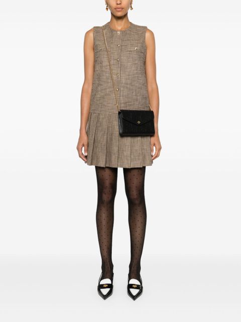 Gucci debossed G monogram crossbody bag - Black