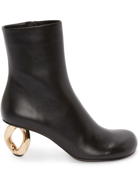 JW Anderson Chain mid-heel boots - Black - zdjęcie produktu nr 1