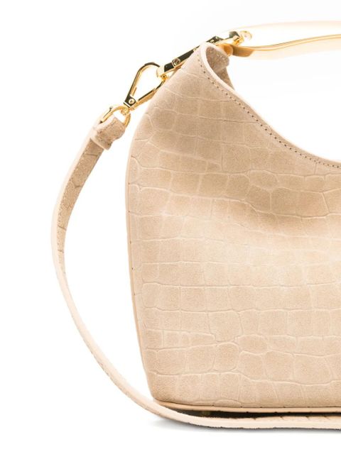Elleme small Boomerang croco-effect tote bag - Neutrals