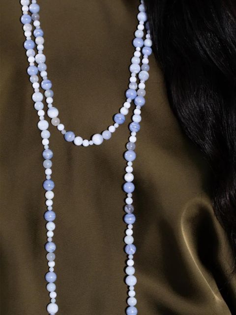 Jennifer Behr Veda beaded necklace - Blue