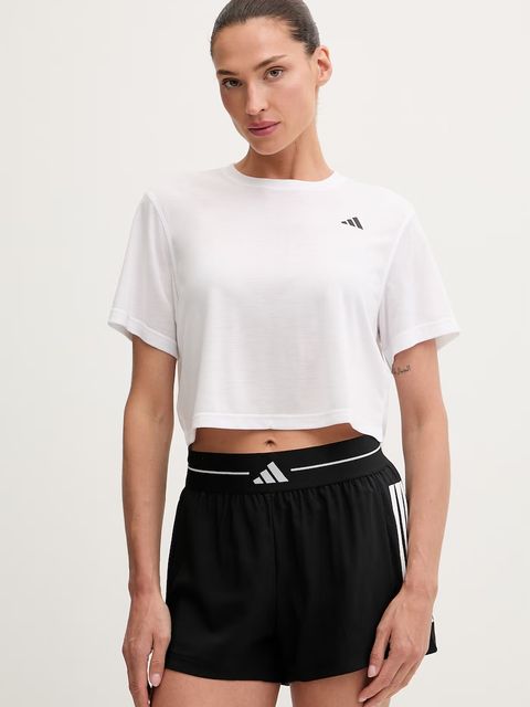 adidas Performance T-shirt sportowy damski z wiskozą WORKOUT ESSENTIALS - zdjęcie produktu nr 2
