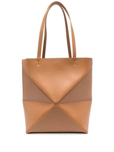 LOEWE medium Puzzle Fold tote bag - Brown - zdjęcie produktu nr 1