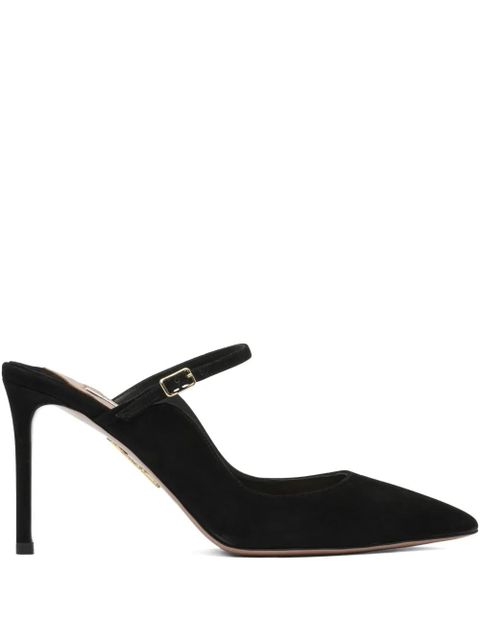 Aquazzura ankle-strap suede pumps - Black - zdjęcie produktu nr 1