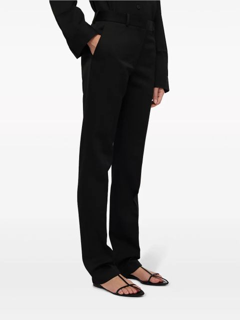 Jil Sander high-waist straight-leg trousers - Black - zdjęcie produktu nr 2