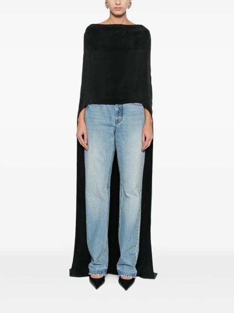 Magda Butrym boat-neck top - Black