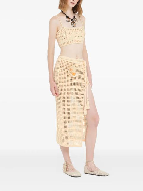 Alanui Where The Waves Begins crochet tassel-detail top - Neutrals - zdjęcie produktu nr 2