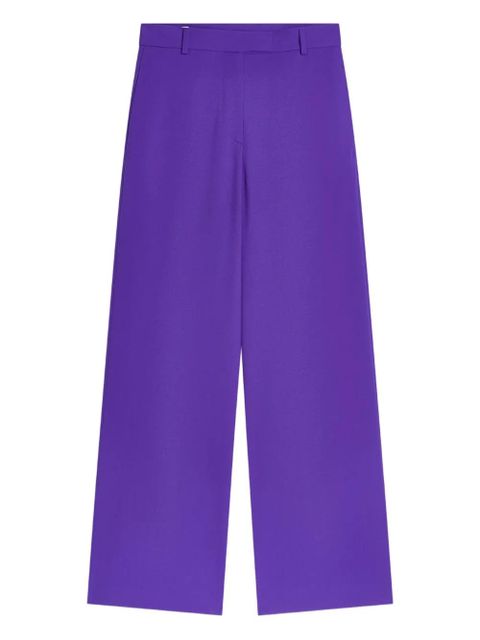 DRIES VAN NOTEN flat-front trousers - Purple - zdjęcie produktu nr 1