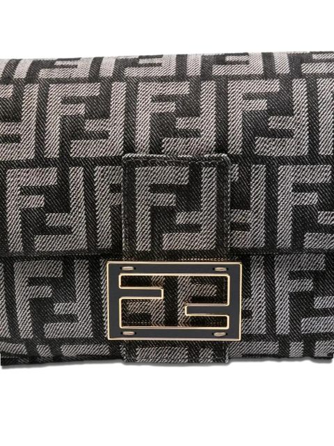 FENDI Baguette® jacquard shoulder bag - Grey