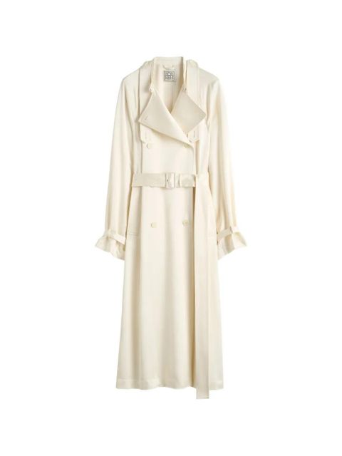 TOTEME belted double-breasted trench coat - Neutrals - zdjęcie produktu nr 1