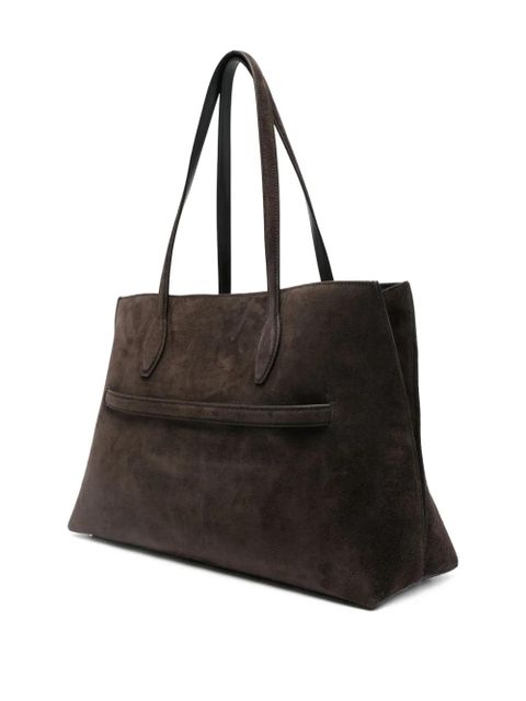 TOTEME suede lounge tote bag - Brown
