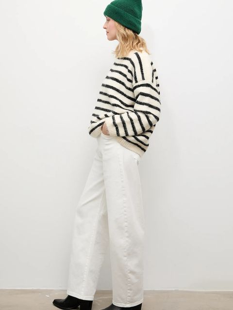 Answear.LAB czapka z wełną merino kolor zielony