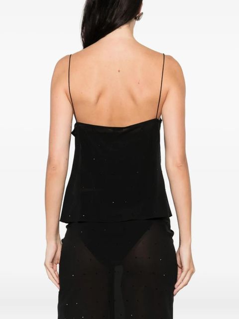 St. Agni glass bead top - Black