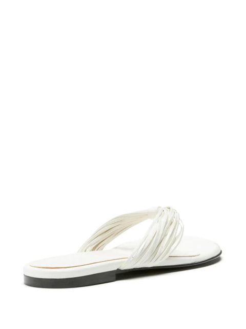 Proenza Schouler pleated-strap flat sandals - White