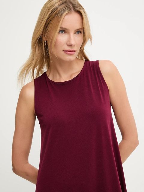 Answear.LAB sukienka kolor bordowy midi rozkloszowana