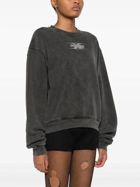 Alexander Wang blade-logo sweatshirt - Grey