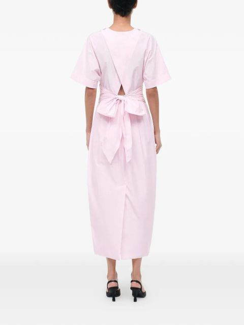 STAUD Michelina tie-waist midi dress - Pink - zdjęcie produktu nr 2
