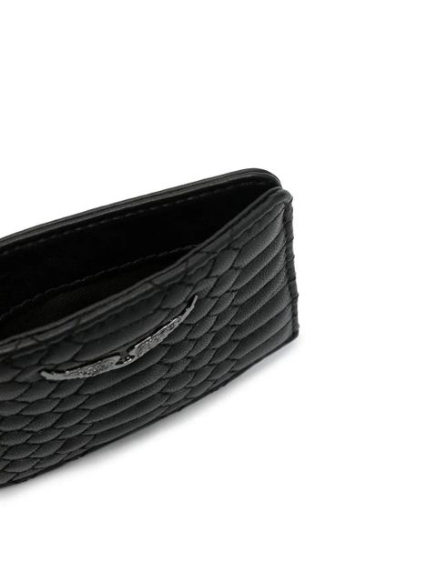 Zadig&Voltaire logo-plaque lambskin wallet - Black