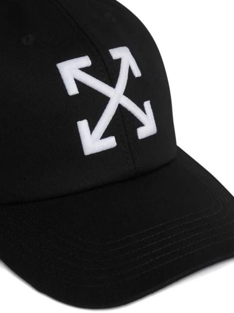 Off-White embroidered-logo baseball cap - Black - zdjęcie produktu nr 2