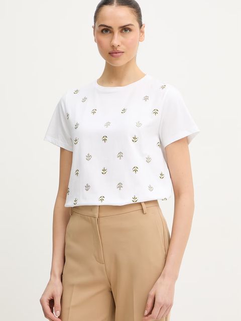 Marella t-shirt bawełniany Emme by Marella - zdjęcie produktu nr 1