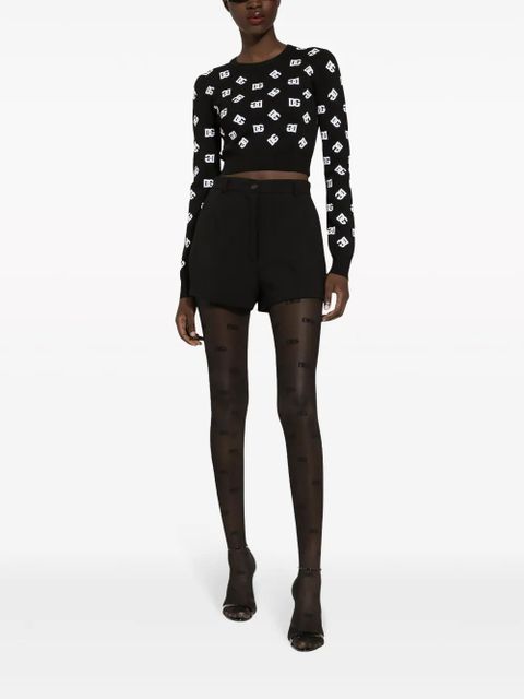Dolce & Gabbana pleated high-waisted shorts - Black - zdjęcie produktu nr 2