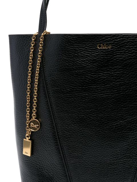 Chloé medium Spin tote bag - Black