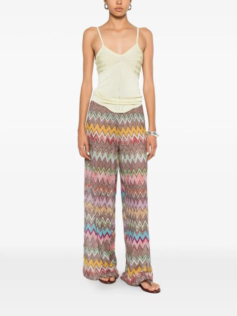 Missoni zigzag-knit trousers - Neutrals - zdjęcie produktu nr 2