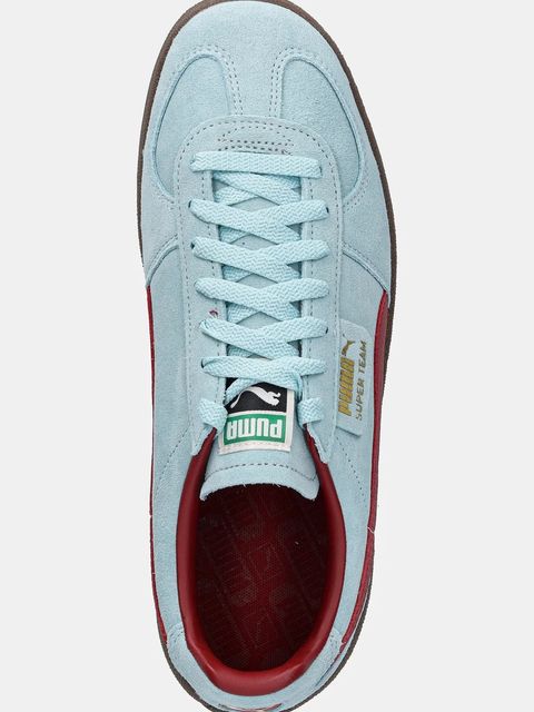Puma sneakersy zamszowe Super Team SD kolor turkusowy 398528