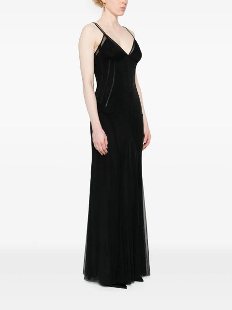Dolce & Gabbana mesh maxi dress - Black