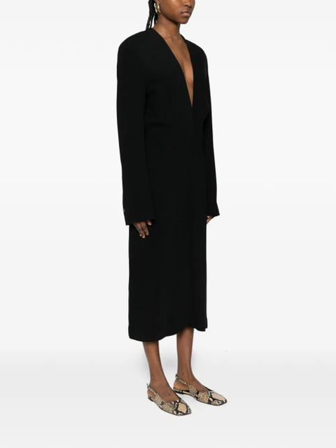 TOTEME tailored slouch midi dress - Black