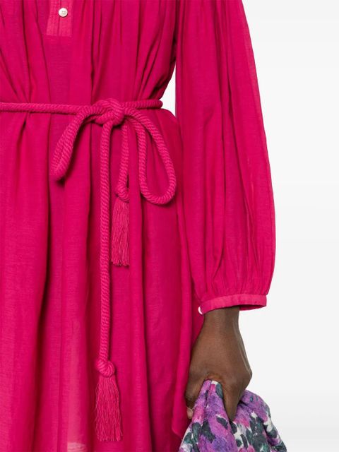 MARANT ÉTOILE Adeliani pintuck-detail dress - Pink