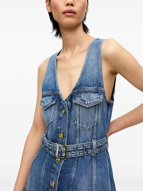 GANNI denim maxi dress - Blue