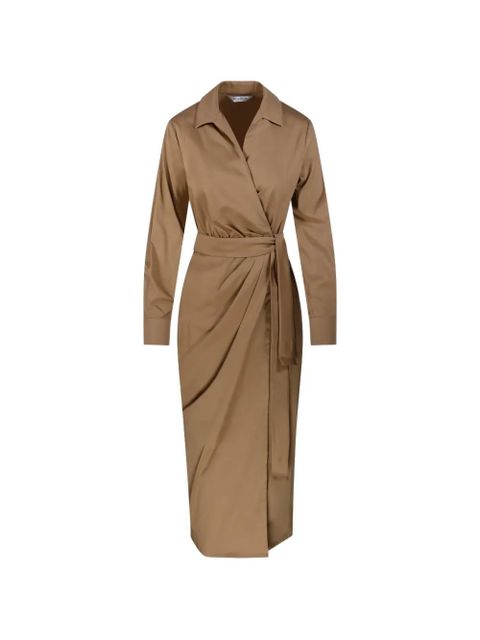 Max Mara belted wrap-style dress - Neutrals - zdjęcie produktu nr 1