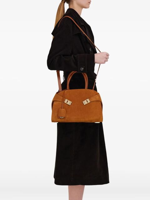 Ferragamo medium Hug tote bag - Brown