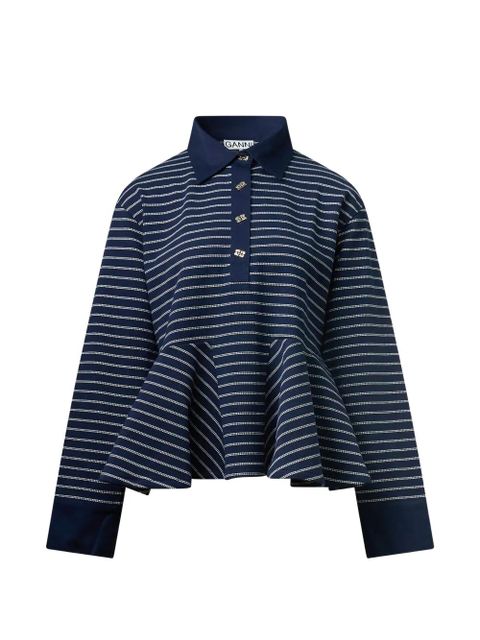 GANNI striped top - Blue - zdjęcie produktu nr 1