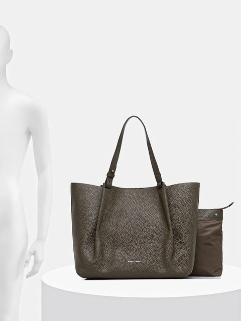 Marc O'Polo torebka skórzana kolor zielony 50819650201109