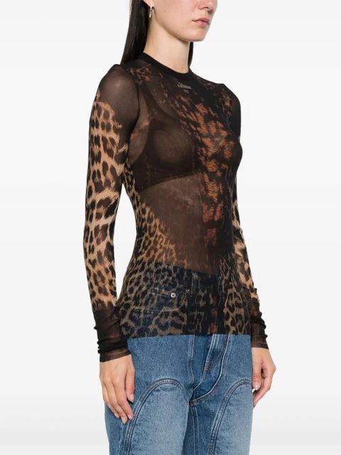 Jean Paul Gaultier The Leopard top - Black