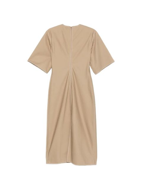 AMI Paris topstitch dress - Neutrals - zdjęcie produktu nr 2